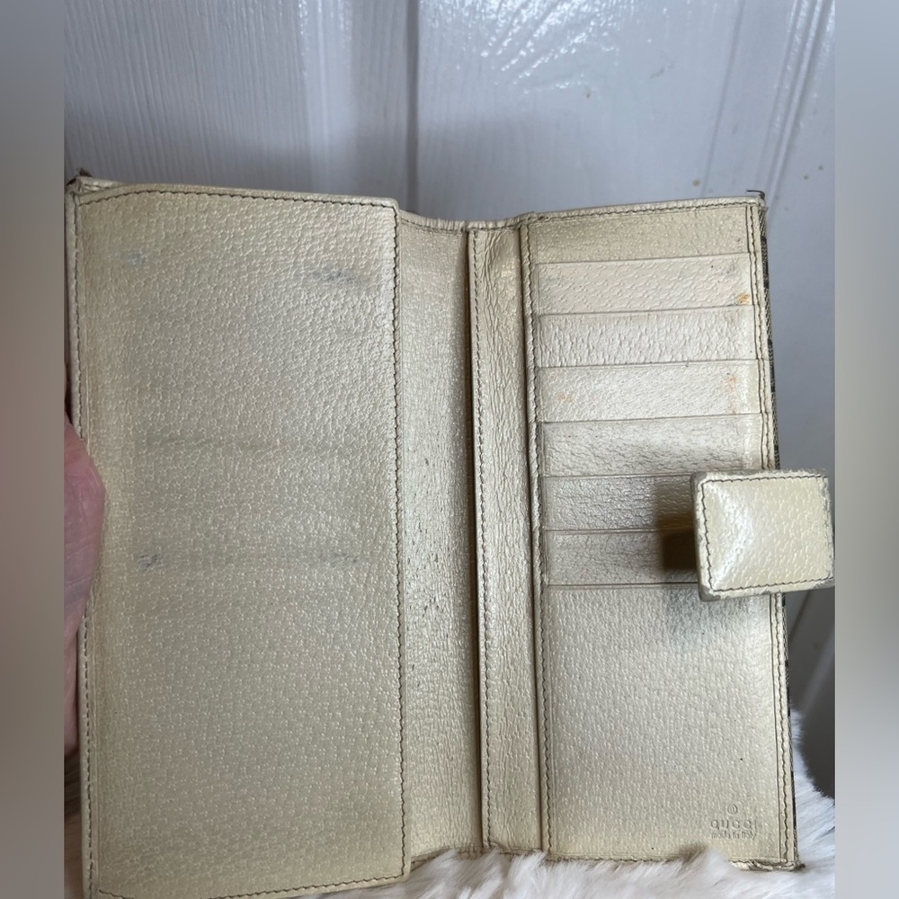 💚GUCCI CANVAS MONOGRAM CONTINENTAL WALLET - Picture 6 of 13